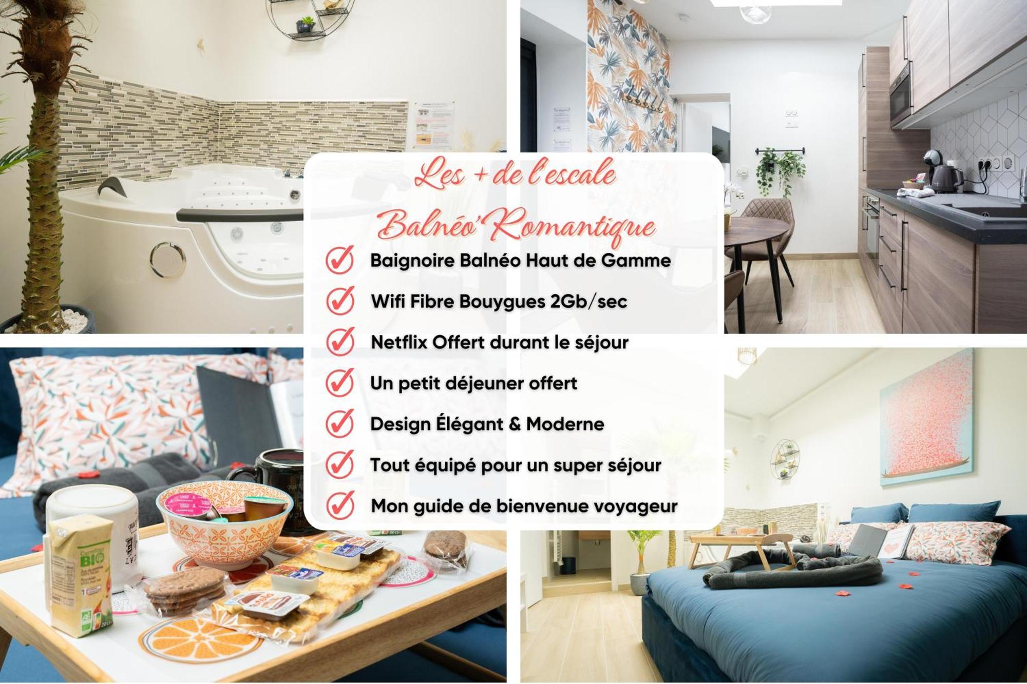 L'Escale Balneo'Romantique - Loveroom - Jacuzzi & Petit Dejeuner Вилье-сюр-Марн Экстерьер фото